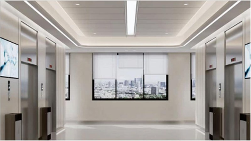 Office elevator lobby