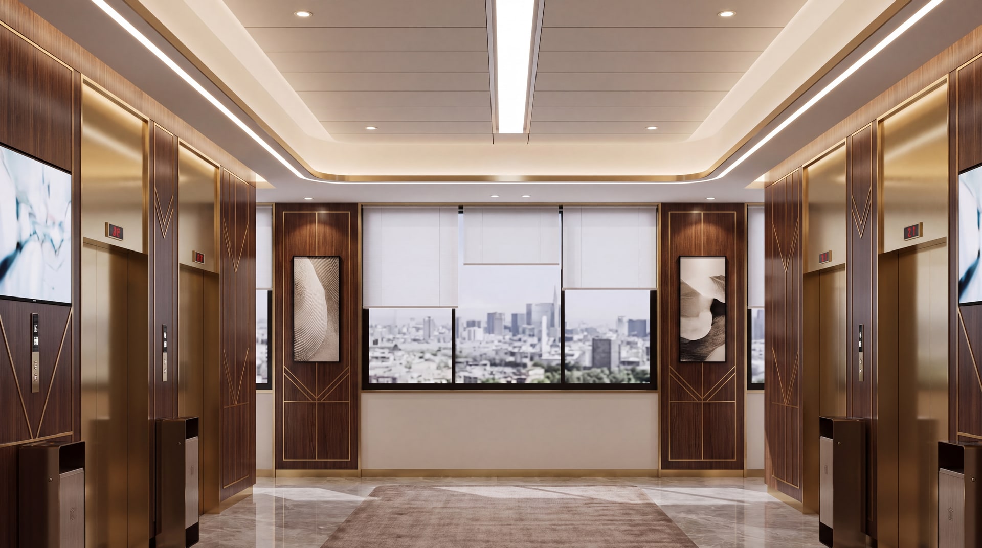 AMF-322 — Elevator lobby
