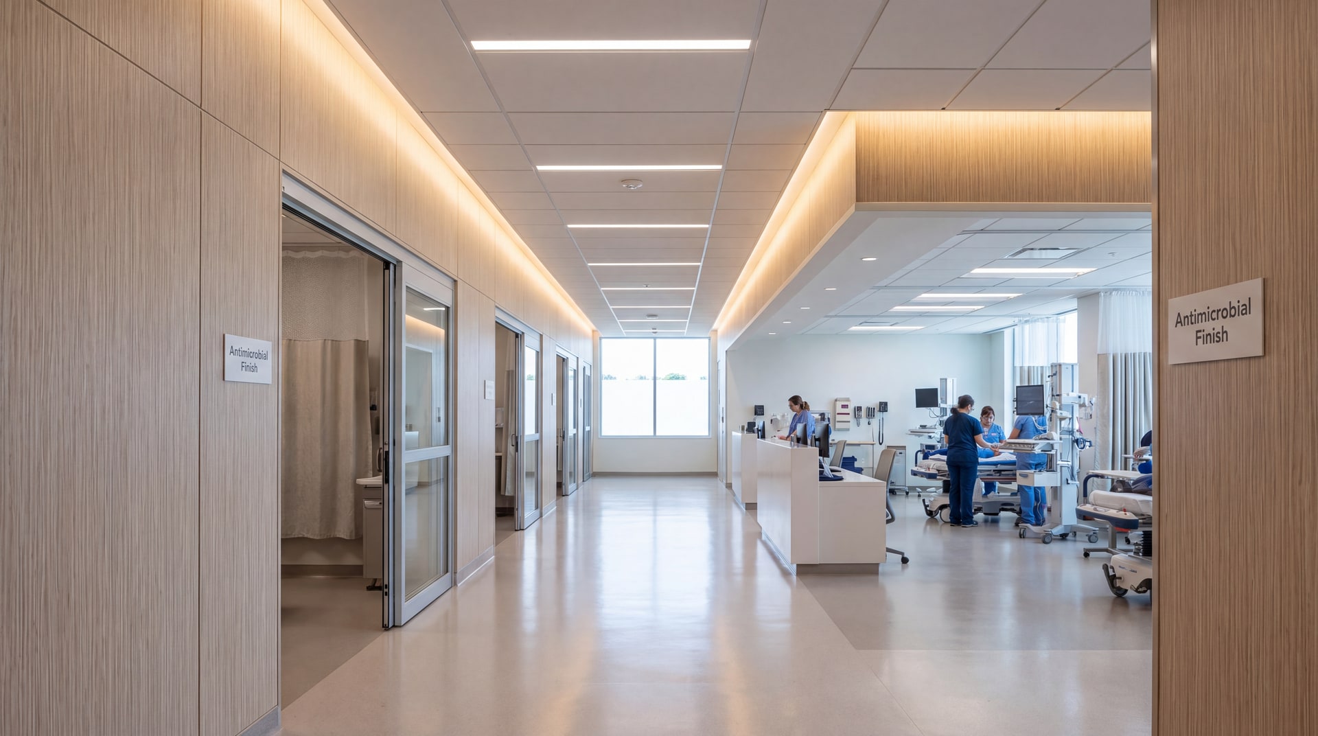 SPC Flooring · F12 — Hospital corridor