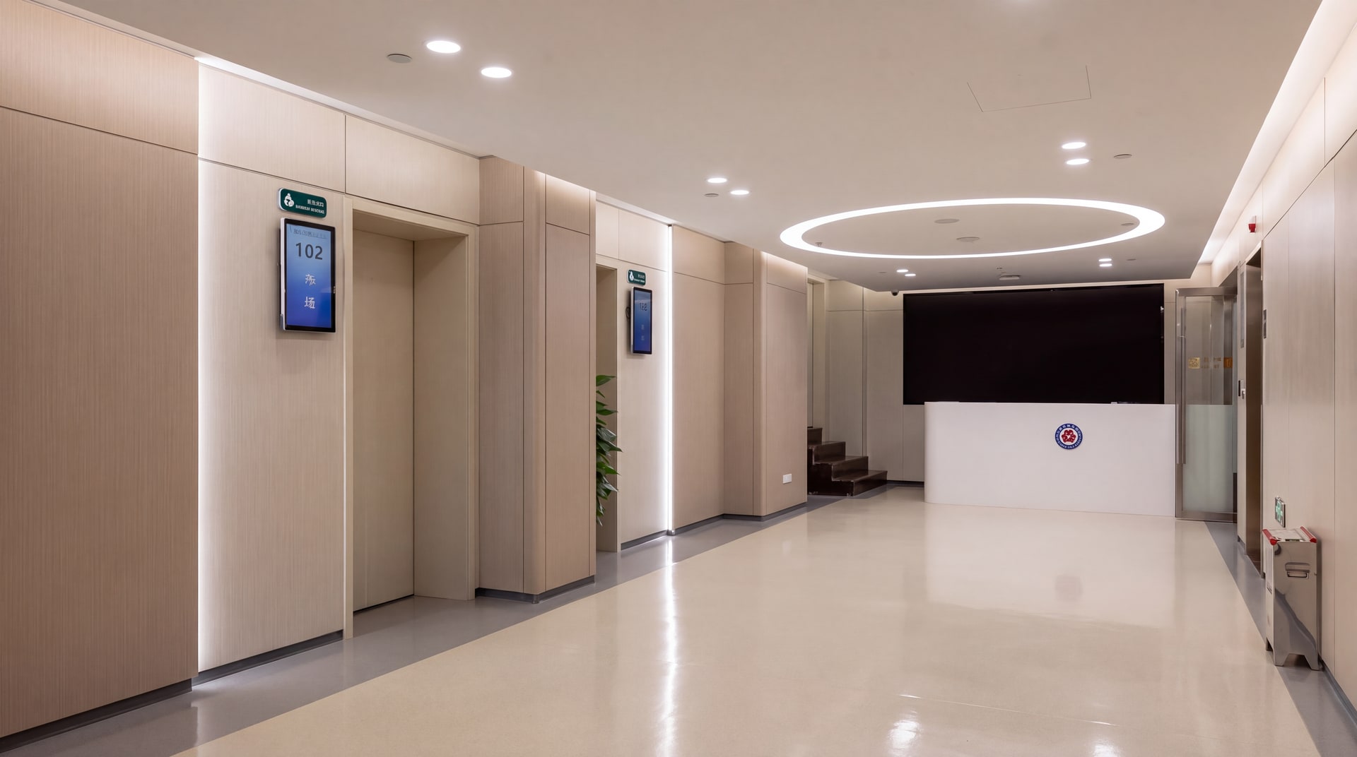 UAE hospital with antimicrobial SPC wall panels