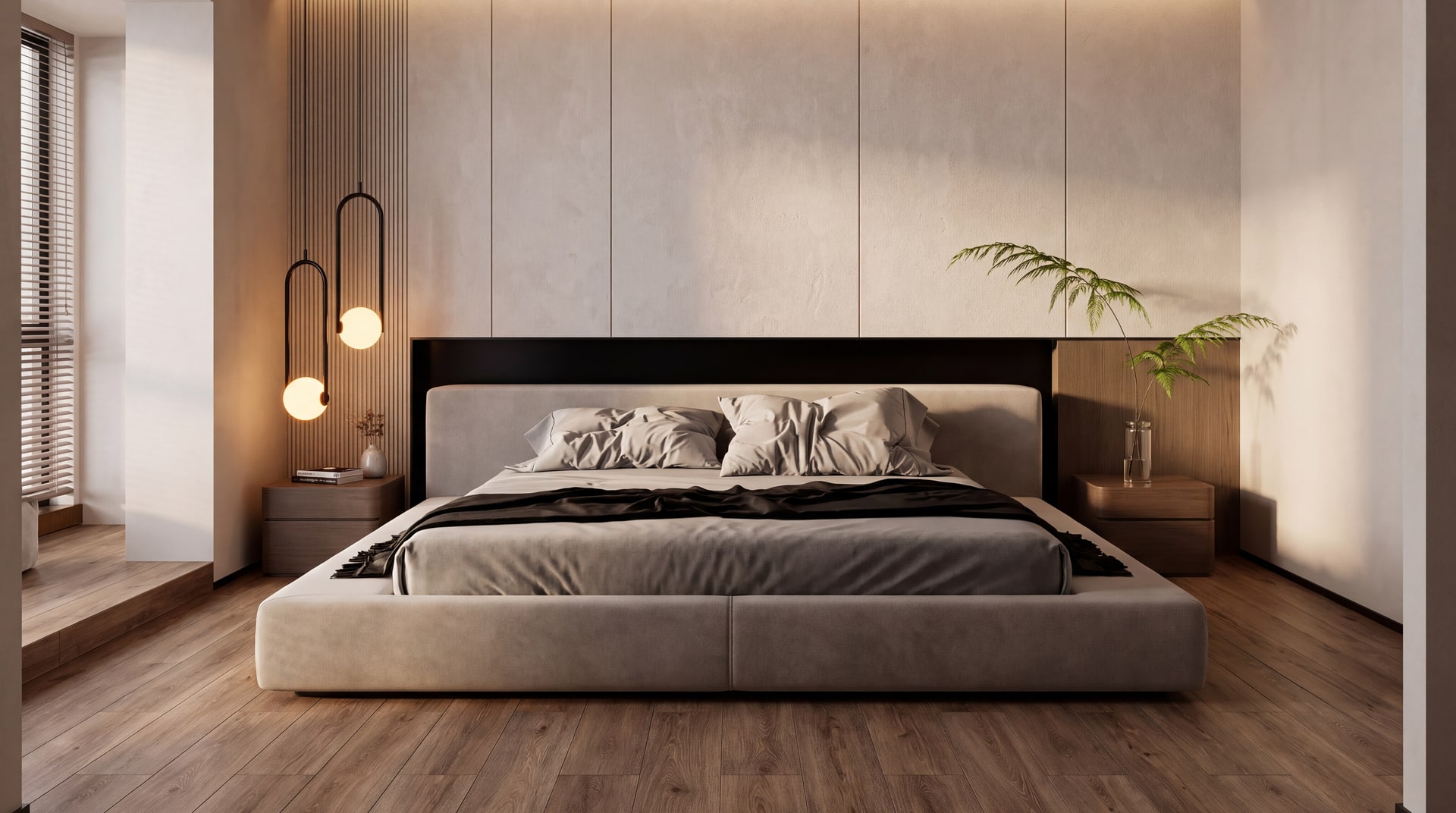 Vietnam resort hotel guest room with SPC wall panels