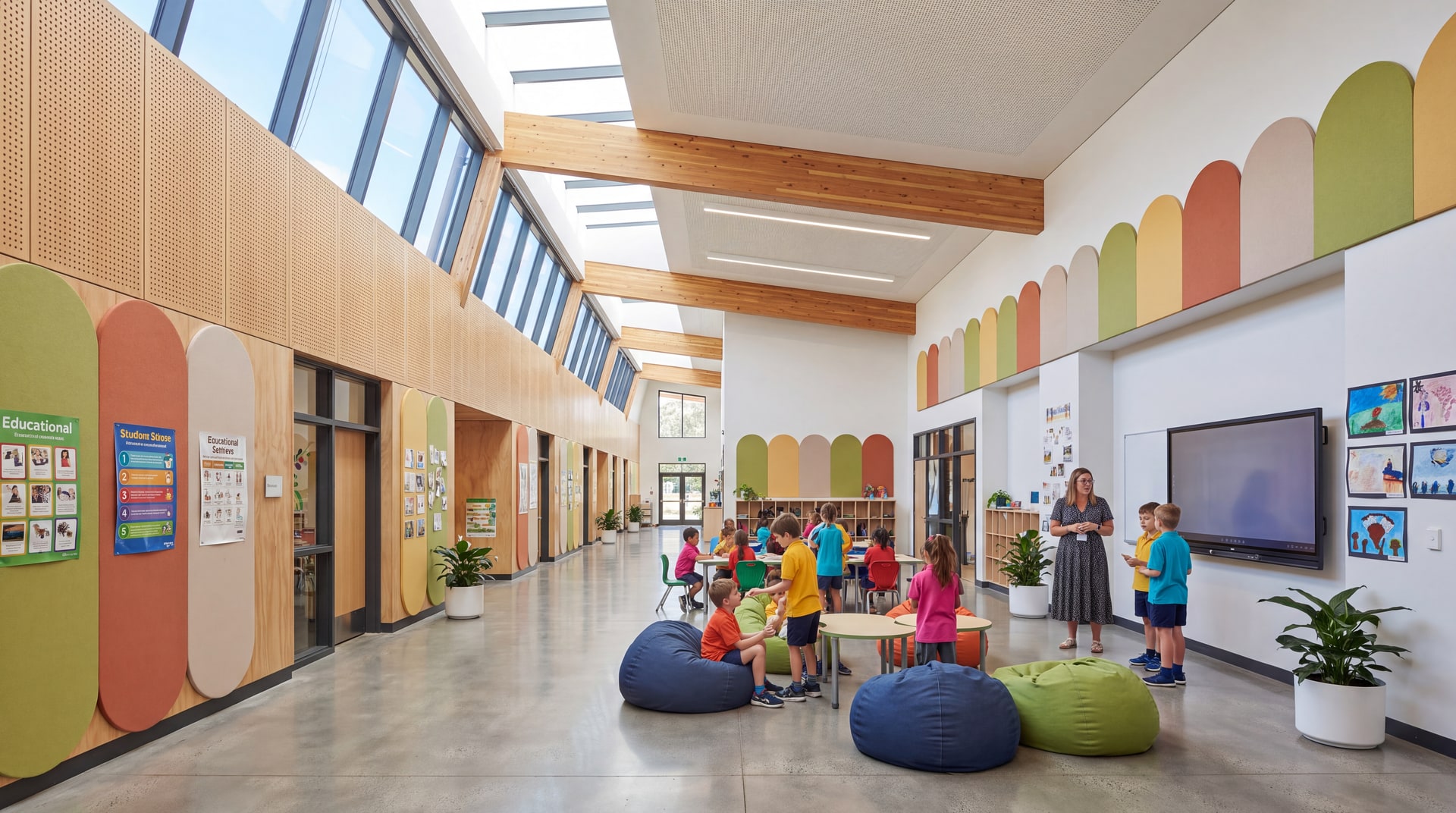 SPC Flooring · F12 — School common area